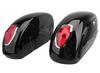 Black Small Pannier with Lights for Harley Cruiser Prince Motorcycle