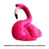 3D Plush Flamingo Hat Soft Cap For Themed Parties Cosplay Photo Props Elastic Costume Hats Festivals Stage Performances