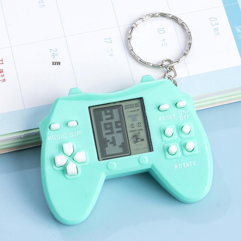 Mini Retro Tetris Handheld Game Console Keychain