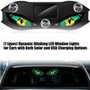 LED Car Window Warning Light, Solar and Type-C USB Rechargeable Suction Cup Display for Parked Vehicle Styling