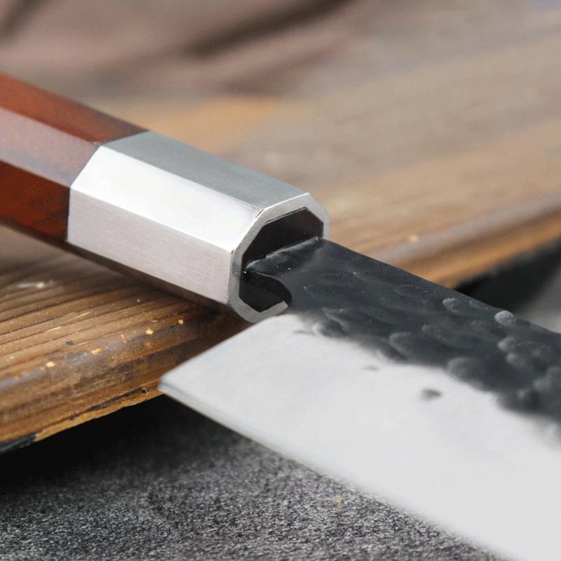 8 Inch Chef Knife 7Cr17CoMoV Stainless Steel Blade Wood Handle Slicing Vegetables Cleaver Meat Handmade Forged Kitchen Knives
