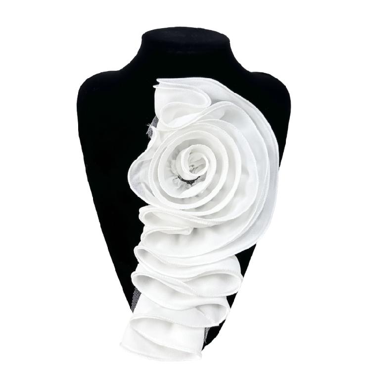 Projekt Rękodzieło Aplikacje Jedwabny Kwiat do Sukienki Etnicznej Naszywane Łatki Kwiatowe