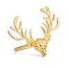 New Christmas Elk Napkin Buckle Metal Napkin Buckle for 2025 Christmas Table Decoration Gold Napkin Holder Wedding Decoration