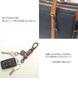 Tochigi Leather Carabiner Reel Key Mini Snap Hook Antique Black Keychain [highstyle] & & & (Navy)