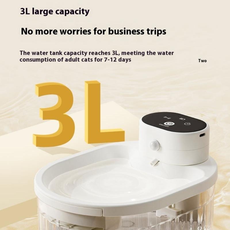 Cats Water Fountains Dogs Water Dispenser Big Capacity Super Mute Automatic Low Noise Waterer