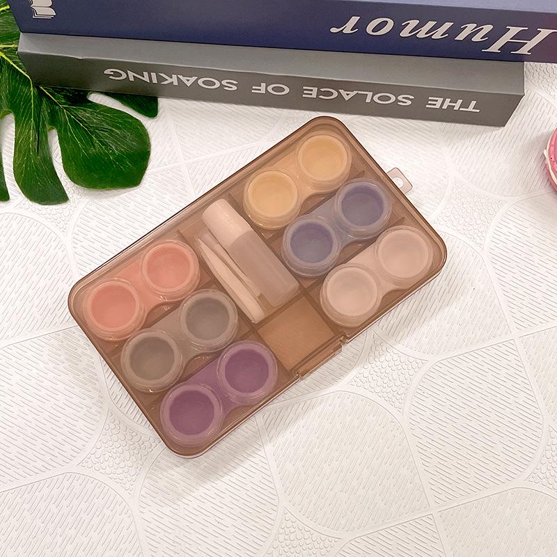 New Fresh Style Transparent Contact Lens Cases - Set of 6 Pairs
