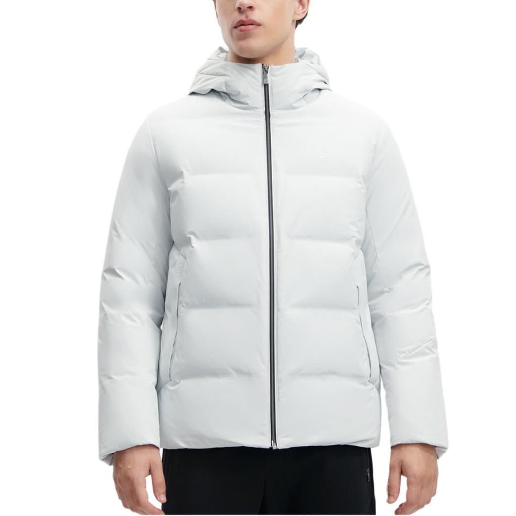 Fila 2023 Winter New Basic Casual Comfortable Warm Hooded Jacket Men Jacket Phantom-Gray F11M342908F-GY
