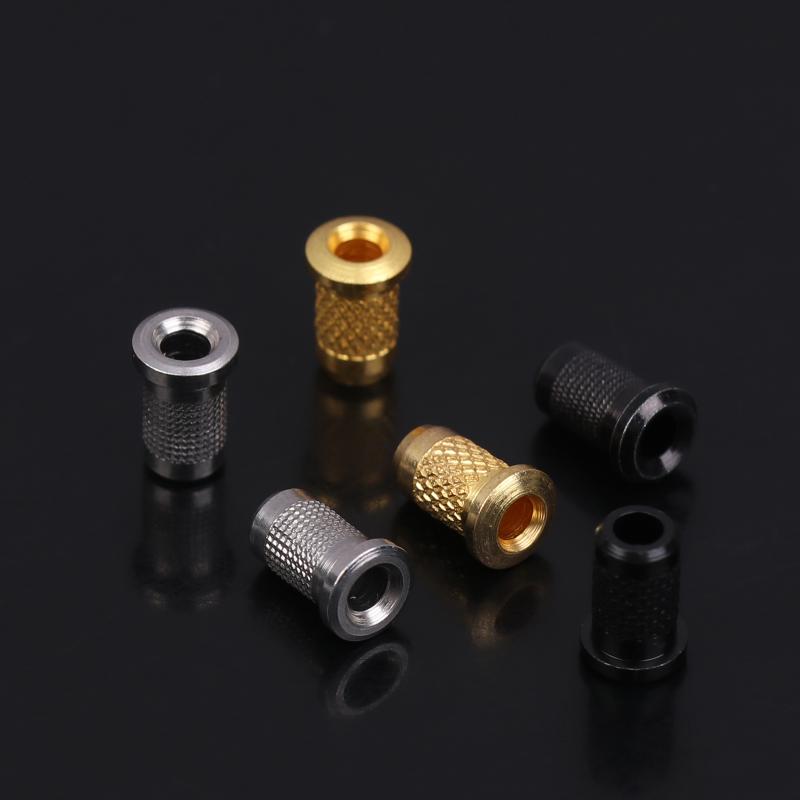 6 Pieces Iron Guitar Through Body String Mounting Ferrules Bushings For Electric Guitar Replacement Parts