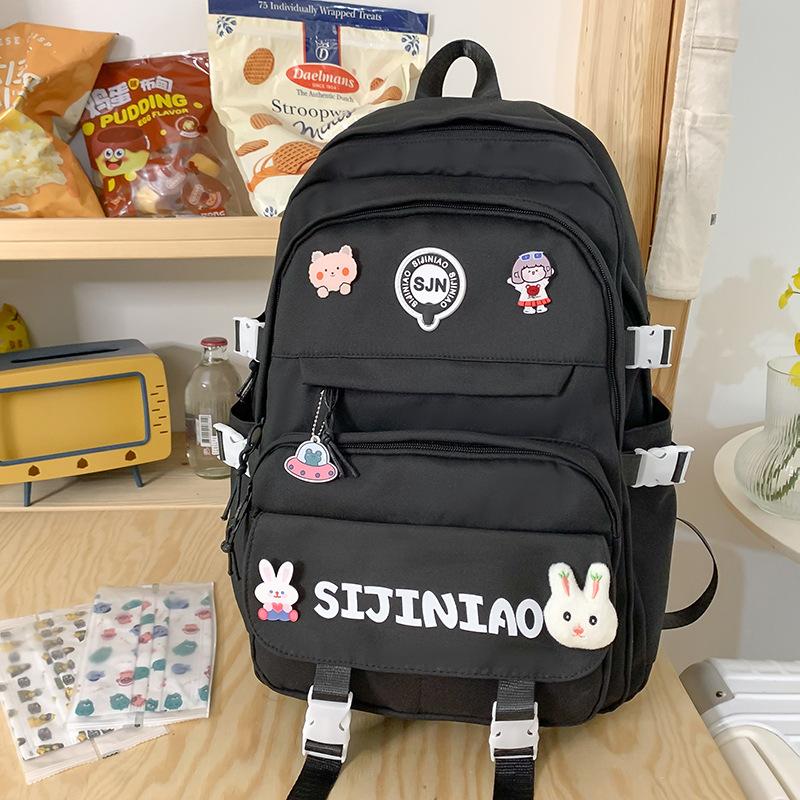 Schoolbag for Children Elementary School Students Burgundy Middle School Students Junior High School Girls Backpack