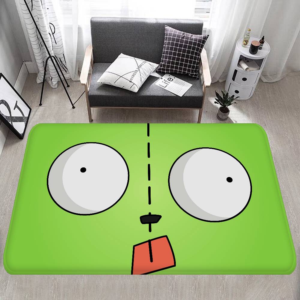 Anime I-Invader Zim Entrance Door Mat Nordic Style Bedroom Living Room Doormat Home Balcony Anti-Slip Modern Home Decor
