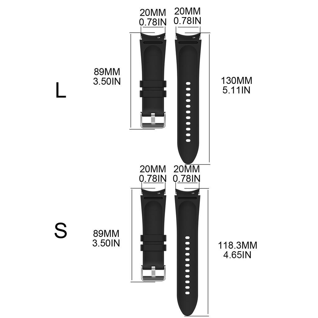 Silicone Strap Waterproof BraceletsDurable Compatible for Watch 6/5/4 Smartwatch Fashionable Belt Anti-scratch Wristband