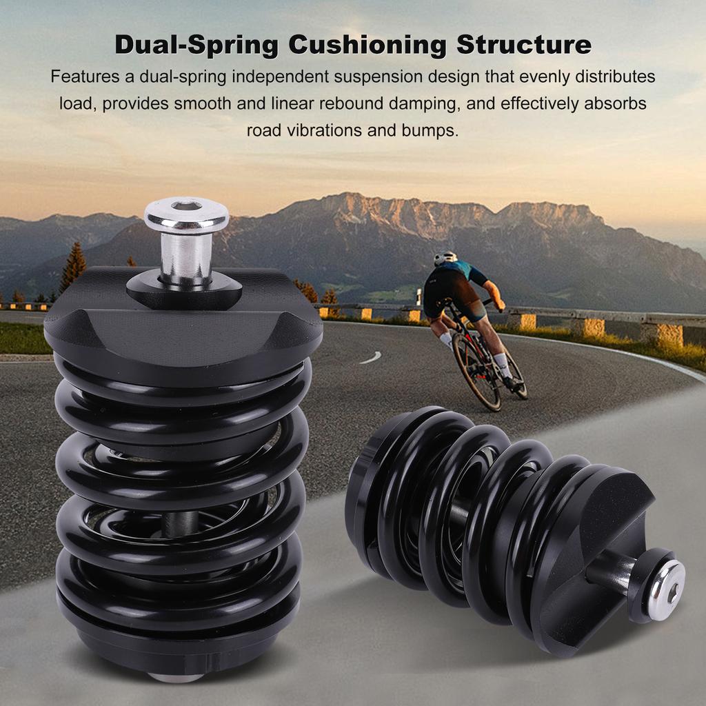 Bicycle Rear Shock Absorber Lightweight Heavy Duty Bike Spring Suspension Accessories Non-Deformed for Java Neo Folding Bike