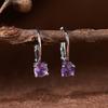 S925 Sterling Silver Gemstone Ear Studs - Garnet, Citrine, Amethyst, Topaz & Diamond Hoops for Women