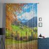 Alto Santa Maria Di Val Di Adige Church Tulle Sheer Curtains for Living Room Bedroom Kitchen Decoration