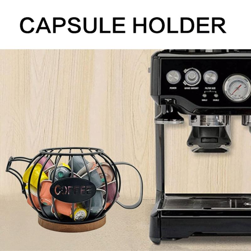 Sturdy Coffee Organizers Basket In Elegant Designs Featuring Dustproof Lid Portable Accessory for Home or Office Use