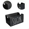 20 Sugar Packets Holder for Coffee, Wooden Container Office