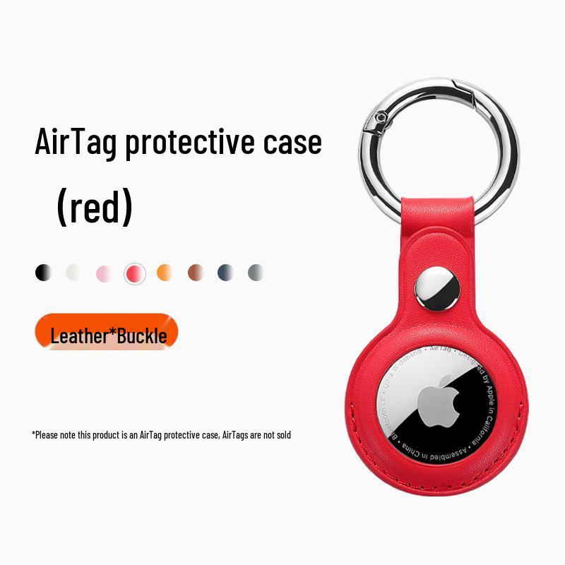 Apple AirTag 2nd Gen Leather Protective Keychain & Pet Collar Case