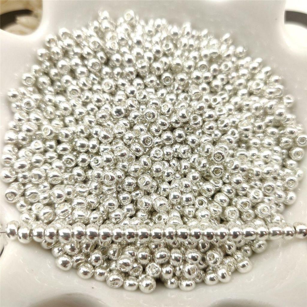 Gold & Silver 2-4mm Color-Retaining Spacer Beads for DIY Bracelets