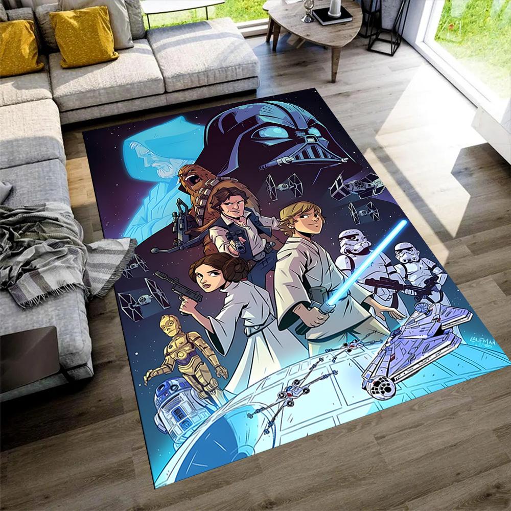 Star Wars Floor Rug Office Rug Suitable for Playrooms Game Room Hallway Foyer Anti-slip Rug Decorate Offices Perfect Birthday Christmas Gift Idea