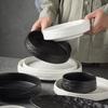 ZISIZ Stone Pattern Ceramic Dinnerware Set