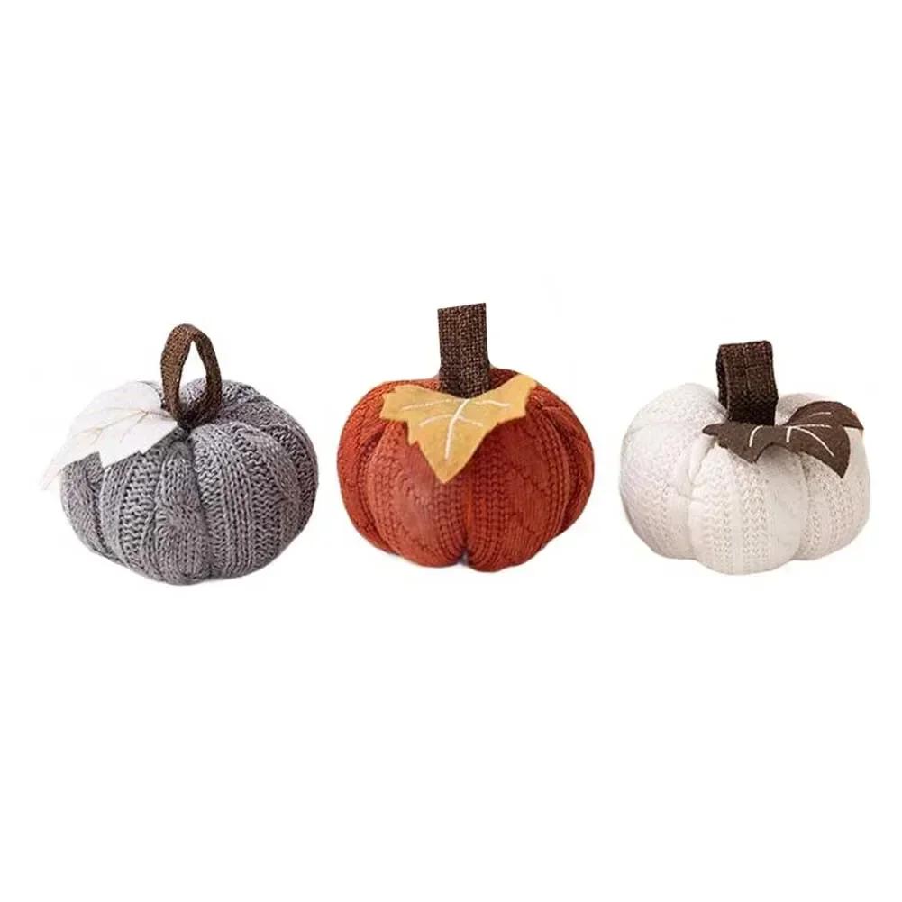 

Three Piece Fall Harvest Pumpkin Decoration Set Made From Polyester Perfect For Autumn Home And Holiday Party Use China Mainland