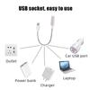 USB-Buchlicht, tragbares Mini-Nachtlicht, flexibel, biegsam, Leselicht für Tischlampe, PC, Computer, Laptop, Notebook