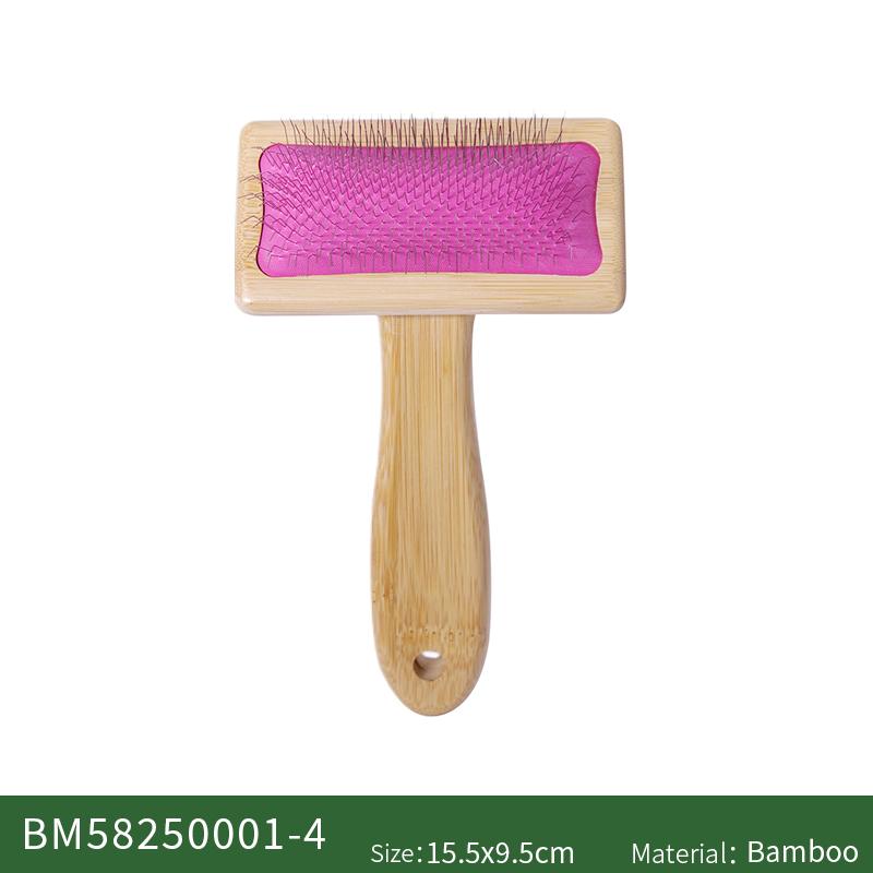 Pet Comb Wood  Massage Cute Hair Remover Cat Dog Brush for Grooming Bamboo Mini Rubber Custom Small Fine Needle