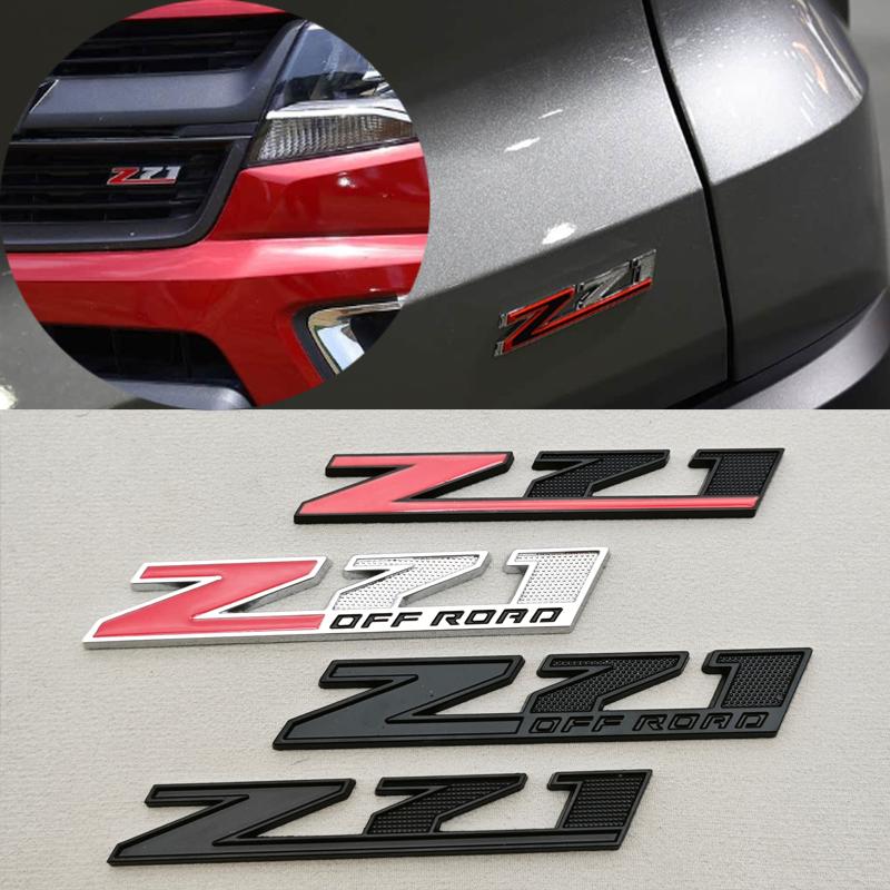 3D Metal Logo Z71 Emblem Car Front Grille Badge Trunk Sticker For Chevrolet Tahoe Colorado Cheyenne Chevy Silverado Accessories
