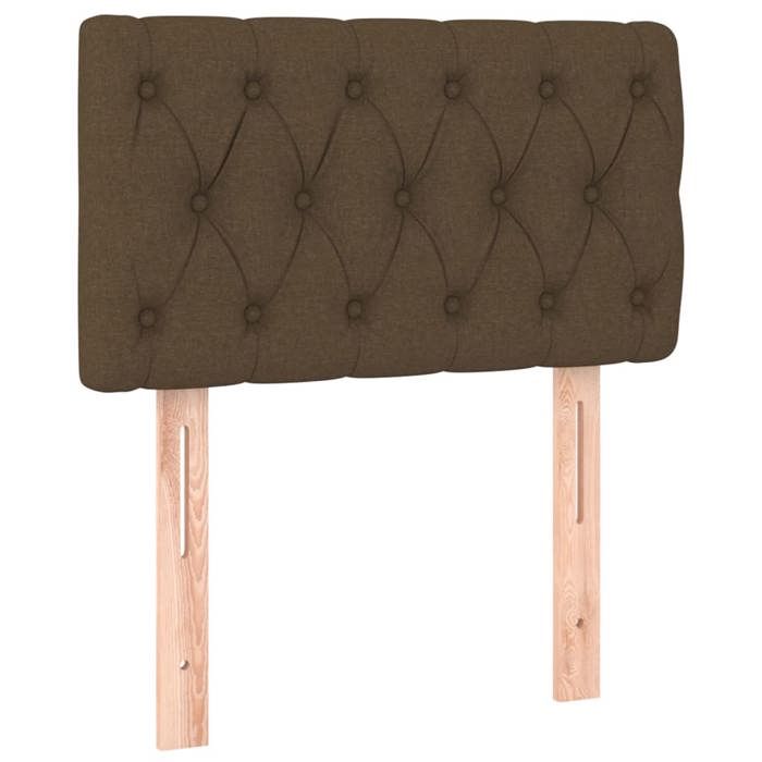 VidaXL Tête de Lit Meuble de Chambre à Coucher Accessoire de Lit Simple Tête de Cadre de Lit Intérieur Marron Foncé 346301