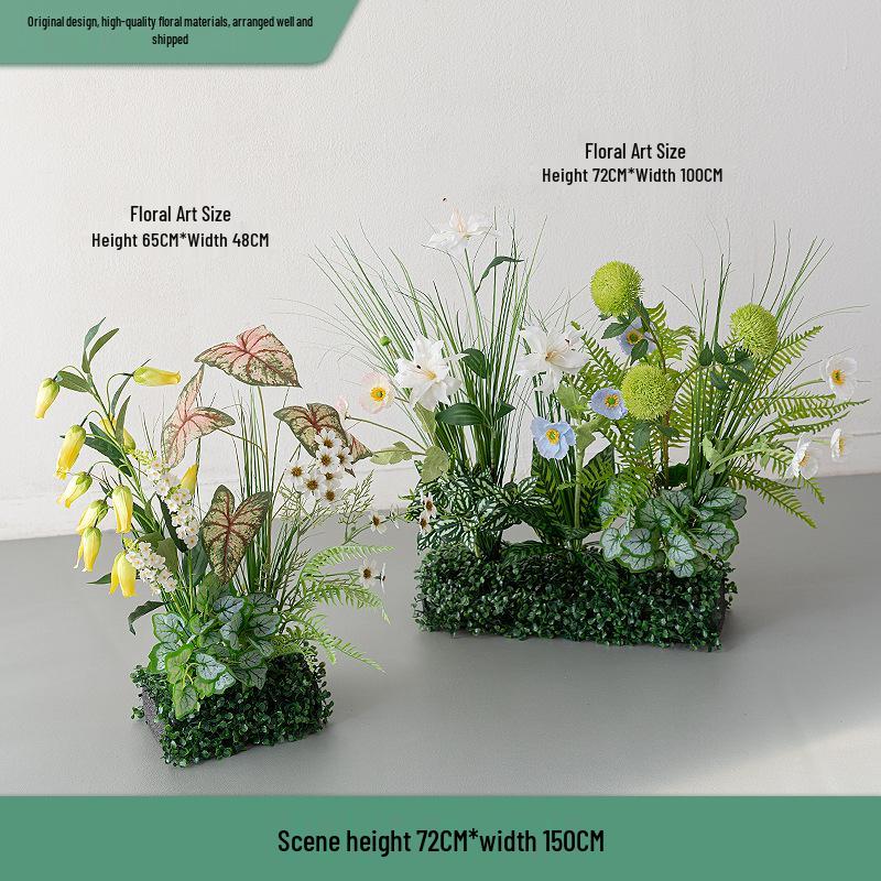 Greenery and Floral Art Installation for Open Spaces and Window Displays