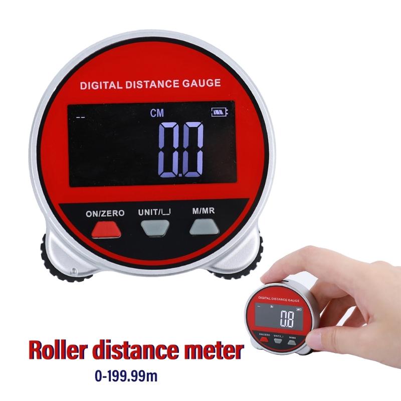 656Ft Electronic Digital Tape Measure with LCD Display Digital Ruler Rechargeable Small Rolling Measuring Tool
