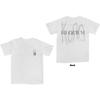 Men's Korn Requiem (Back Print) Slim Fit T-shirt Small White