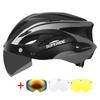 Superide Men Women Cycling Helmet With Goggles & Sun Visor Ultralight Mtb Bicycle Helmet Outdoor Road Bike Mountain Bike Helmet