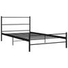 Single Bed Frame Black Metal 100 * 200 Cm