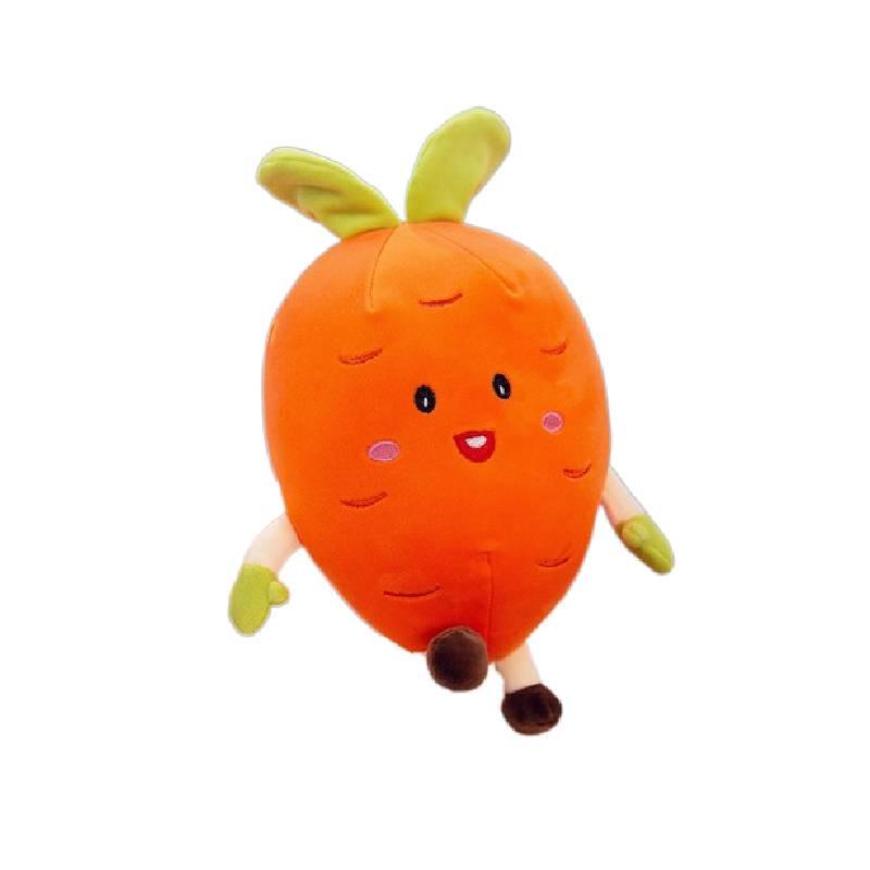 Cute Strawberry Watermelon Carrot Pear Plush Toy For Kids 25cm Height Gift