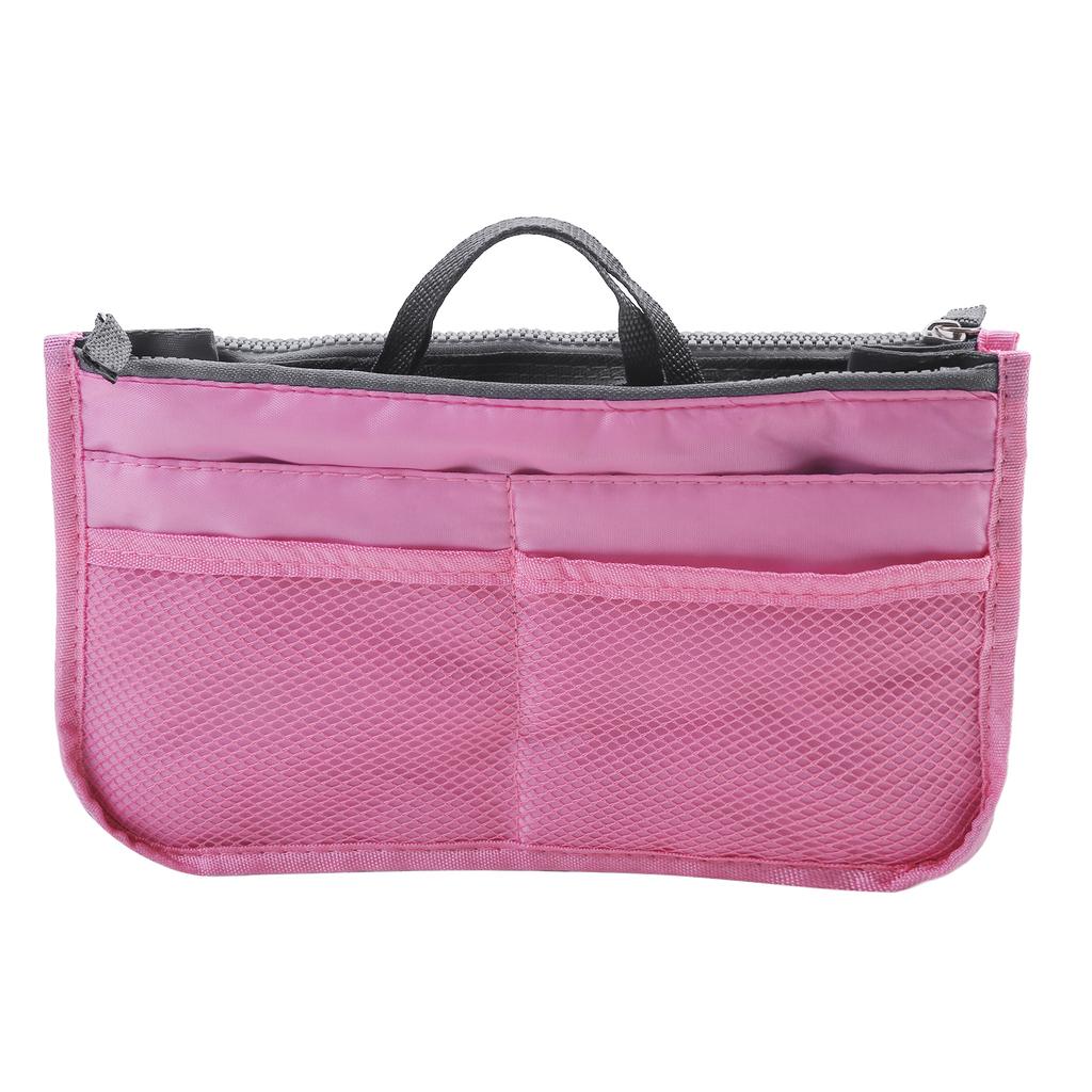 Makeup Handbag Organizer Insert Bag Multi Functional Women Solid Color Cosmetic Travel Bags High Quality Large Capacity Handbags