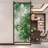 Privacy Window Film Plant Style Decorative Static Cling Window Film Stained Glass Window Sticker for Home Decor 40