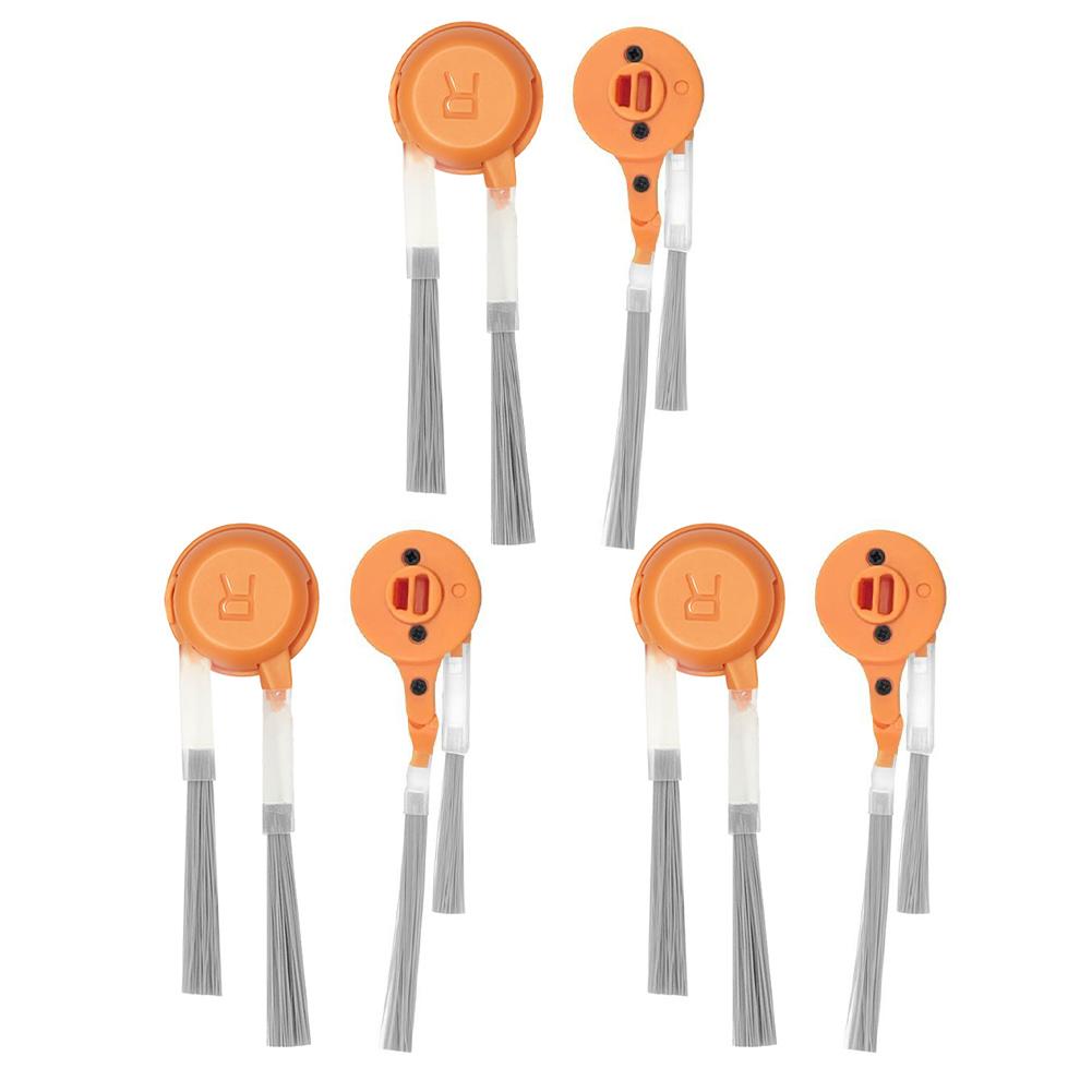 6pcs Side Brushes Side Brush Accessories For NARWAL  For Freo X10 Pro / YJCC027 Robotic Vacuum Cleaner Parts