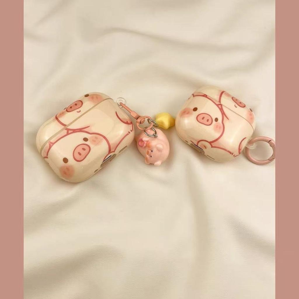 Imd pink cute blush piggy for apple AirPods 1 earphone case airpodspro1 protective case