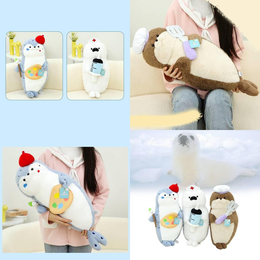 Adorable Sea Otter Plush Toy Soft Comforting Sleeping Buddy For Kids Gift