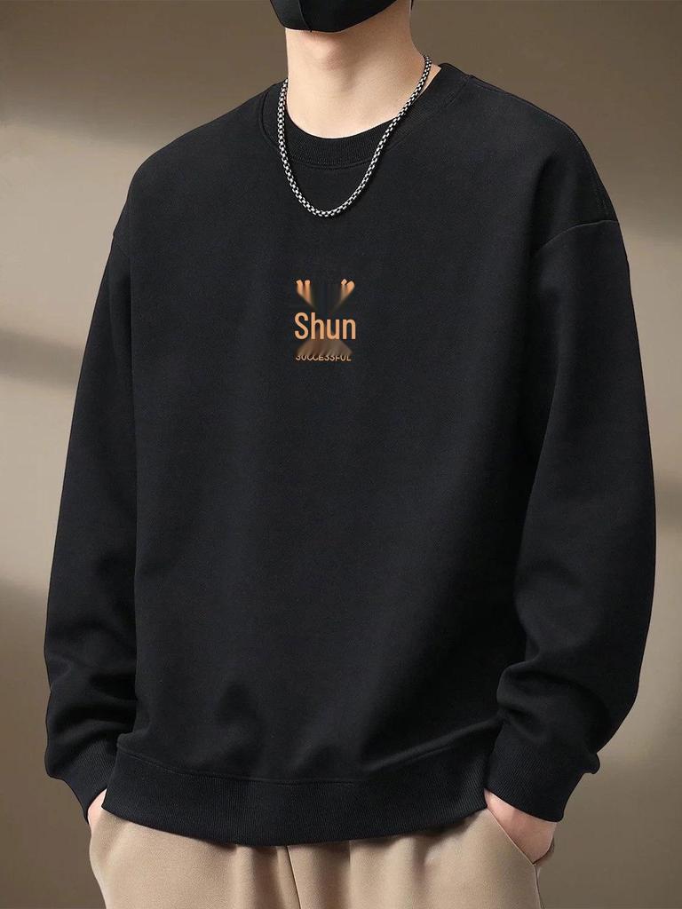 Year of the Horse Red Hoodie: Men's Fleece, Round Neck, New Year Team Dinner Attire.