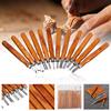 12Pcs Professional Wood Carving Hand Chisel Tool Kit Woodworking Gouges Knife Craft Set Carpenter