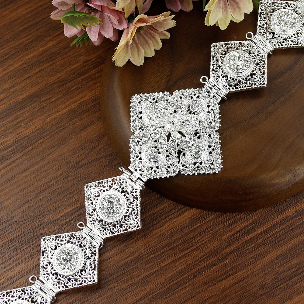 2023 French Gold Women's Belt Chain Crystal Metal Belt Wedding Belt Length Is Adjustable