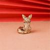 Lovely Foxes Figurines Statues Vintage Foxes Miniatures Home Decoration Foxes Sculpture Photo Props