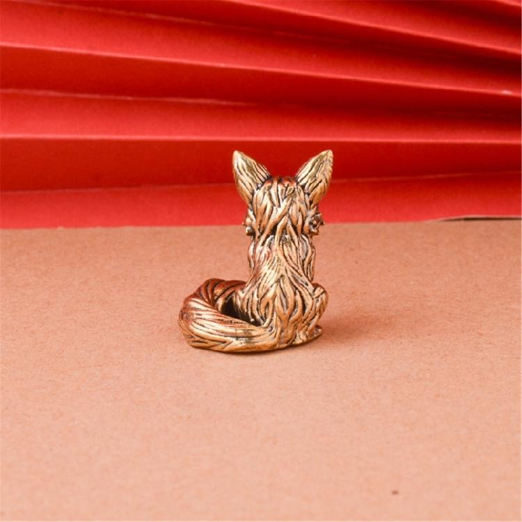 Lovely Foxes Figurines Statues Vintage Foxes Miniatures Home Decoration Foxes Sculpture Photo Props