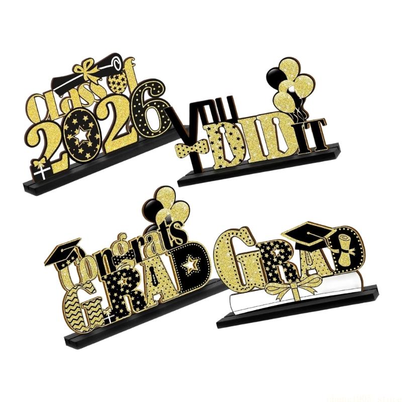 QX2E 2026 Graduate Sign 2026 Graduation Decorations Class of 2026 Table Centerpieces