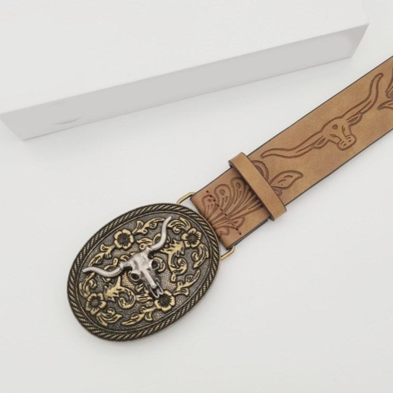 Girls PU Belt Motorcycle Embossed Pattern Waist Belt Fashion Enthusiasts Belt Coat Dress Female Decorative Waistband