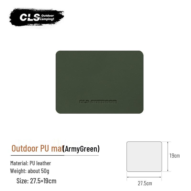 Heat-Insulating Waterproof PU Leather Placemat & Tablecloth for Camping and Picnics