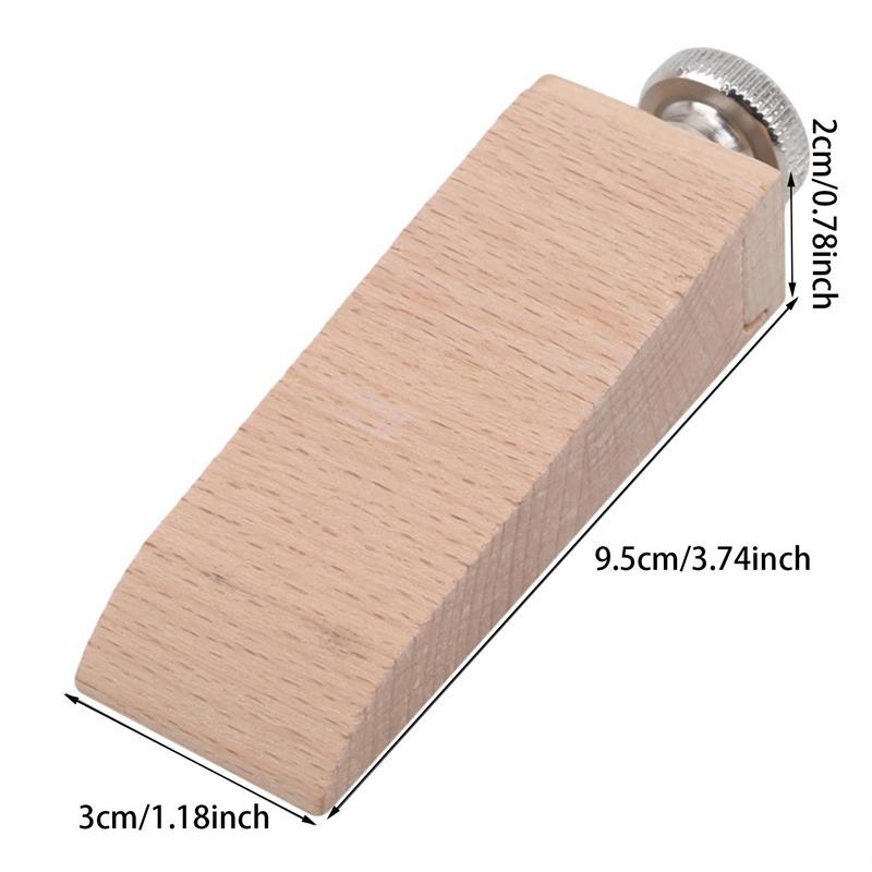 

Beech Block Handmade Leather Edge Grinding Sandpaper Treatment Tool Sandalwood DIY Leathercraft Edge Tool