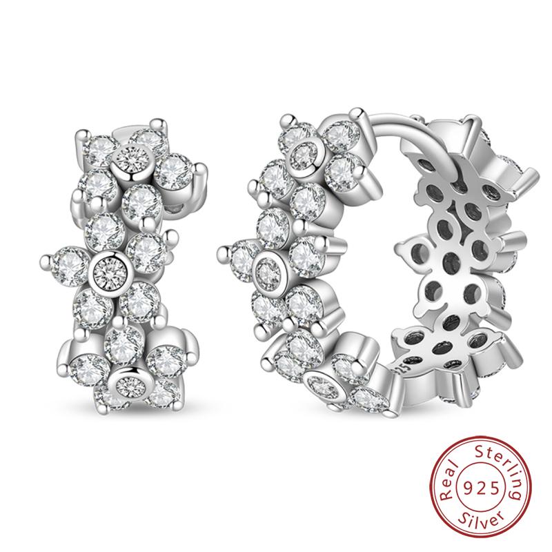 Inlaid Zircon Earrings 925 Silver Minimalist Butterfly Dragonfly Cute Claw Hoop Earrings Women Exquisite Party Jewelry
